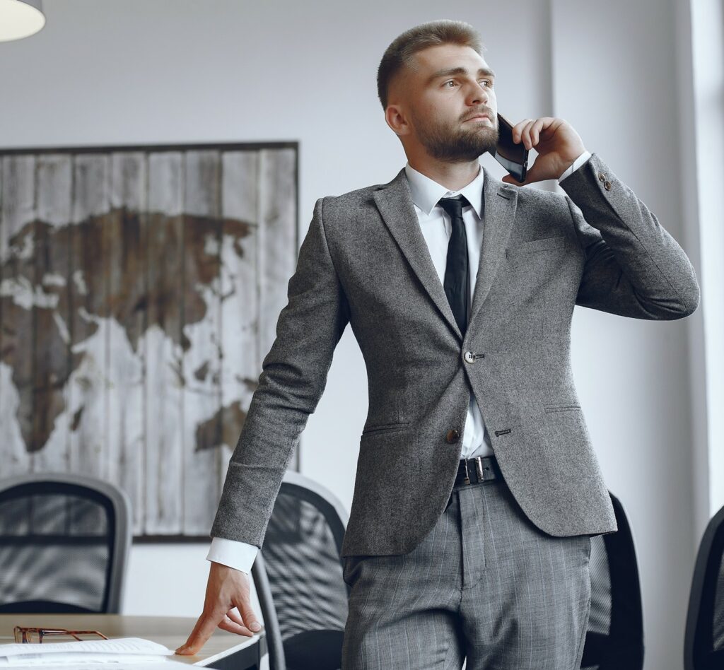 Business Men Calling Contract
